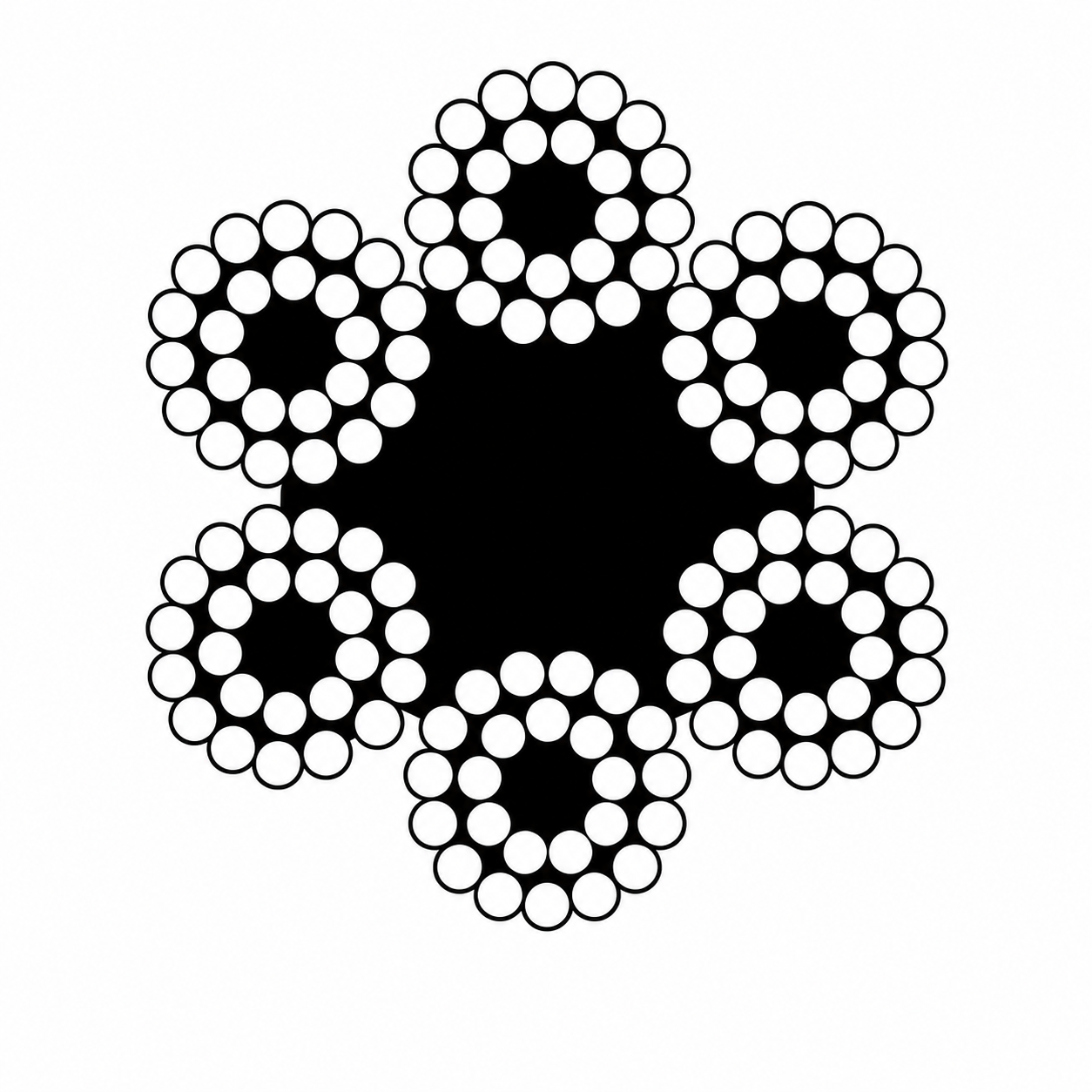 <br/>6x24 + 7 Fiber Core<br/> Wire Rope