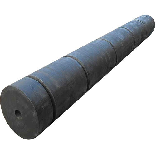 Tug fender cylindrical rubber with drilled center hole for marine vessel impact absorption