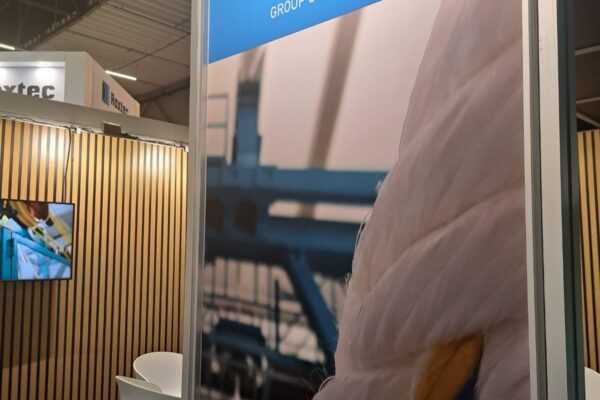 Katradis booth banner featuring high-quality mooring ropes at Europort 2025.