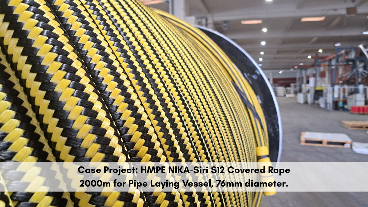 case project hmpe nika siri s12 covered rope 2000m for pipe laying vessel, 76mm diameter. (1)