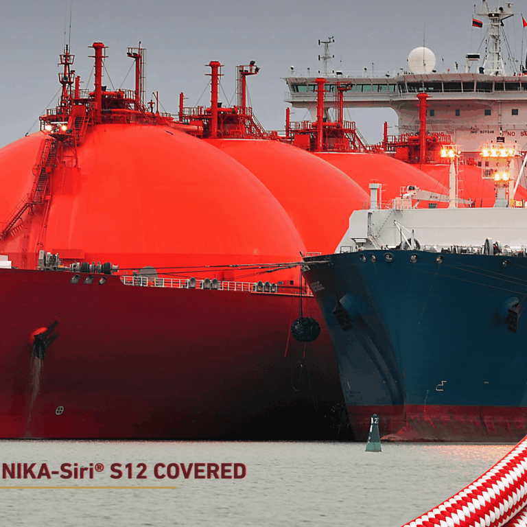 NIKA-Siri® S12 COVERED HMPE mooring rope for LNG vessel operations