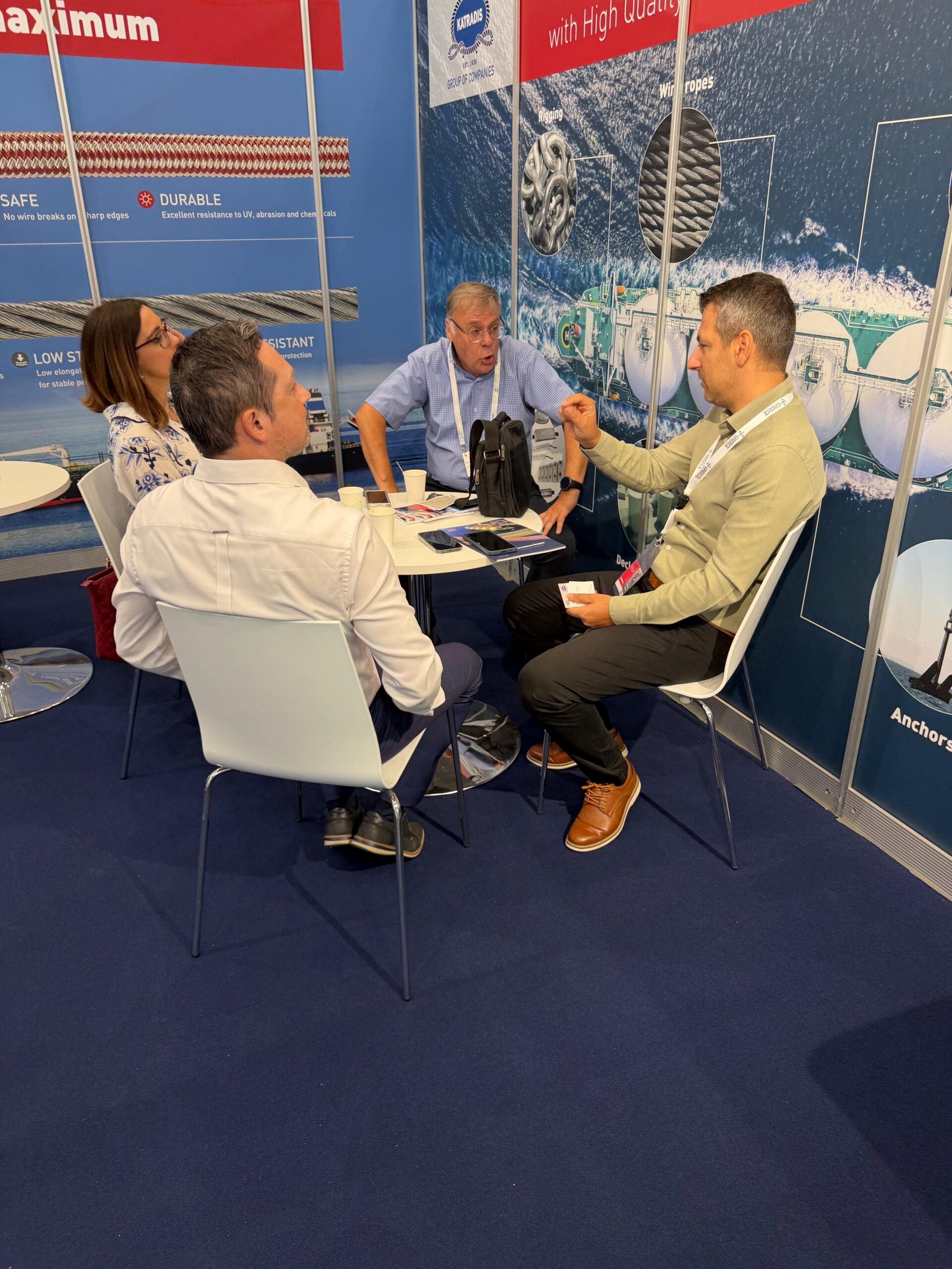KATRADIS S.A. team meeting with maritime professionals at SMM 2026 in Hamburg